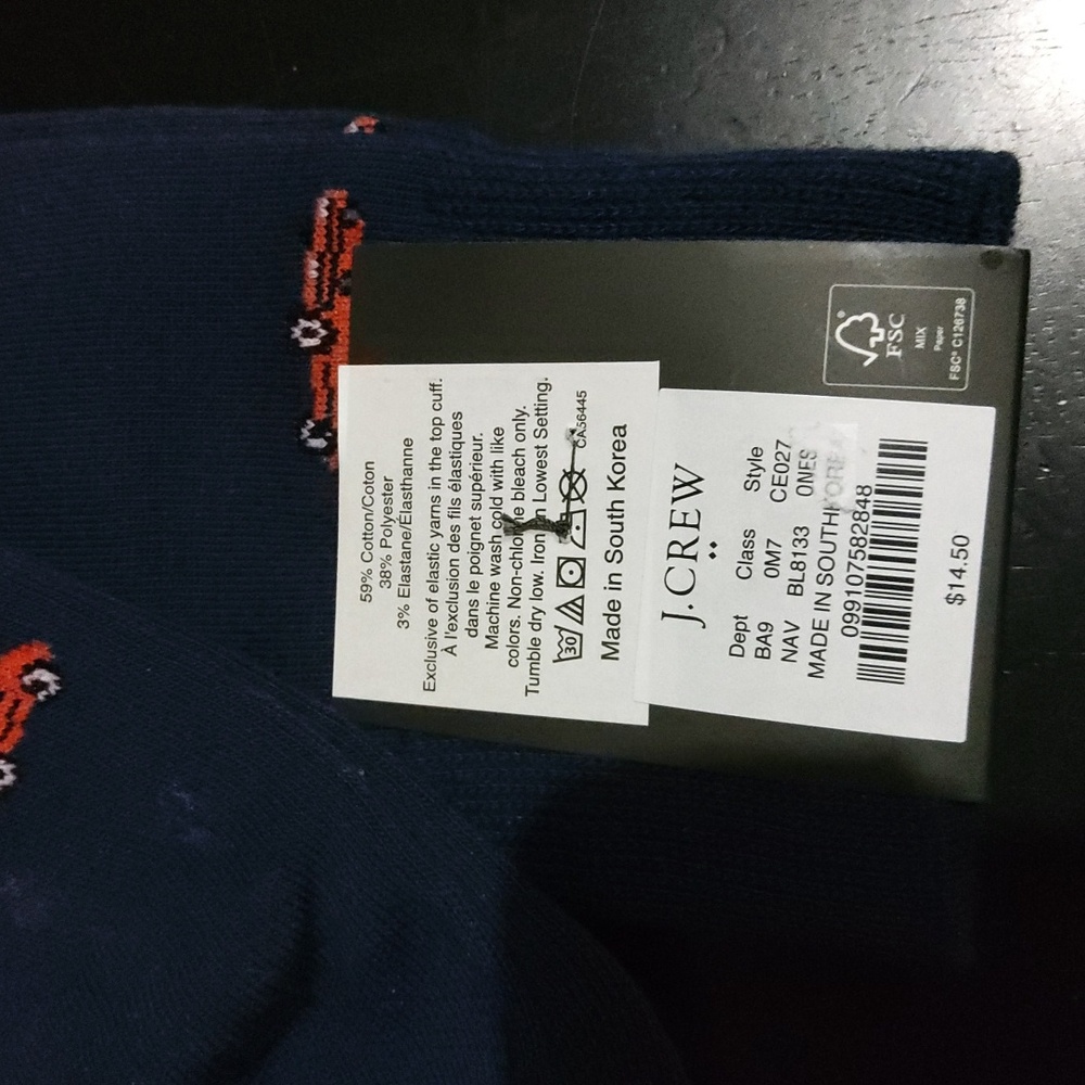J CREW💥New💥Car Socks - Picture 3 of 3